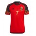 Belgien Kevin De Bruyne #7 Replika Hjemmebanetrøje VM 2022 Kortærmet